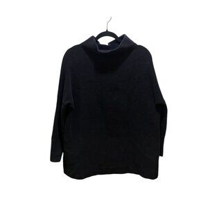 Free People oversized black turtleneck. Ribbed knit, women’s size Medium.
